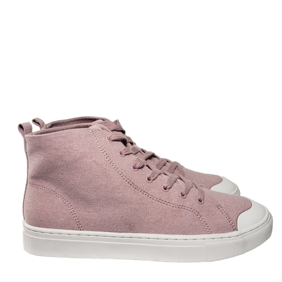 Universal Thread Pink Lace Up High Top Sneakers Sz 10 - Picture 3 of 9